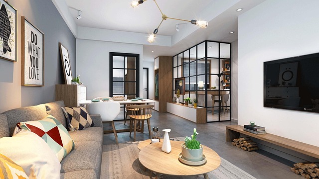 interiér obytného prostoru